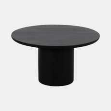 18718#Wood, 32" Minimalist Coffee Table, Black