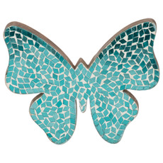 17683-06#8" Mosaic Butterfly, Aqua