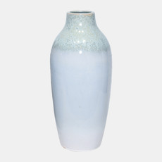 18784-03#Clay, 19" Reactive Vase, Blue/green