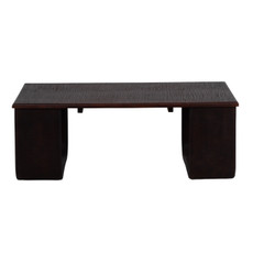 18813#Wood, 47" Textured Coffee Table, Brown Kd