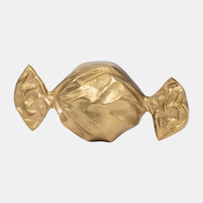 18905#Metal, 9" Wrapped Candy, Gold