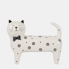 18952-01#8x7" Daisies Cat, White