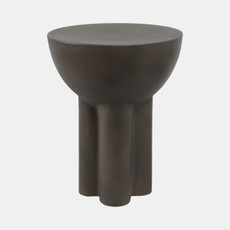 18999#Concrete, 18" Contemporary End Table, Dark Grey