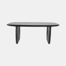 19029#Wood, 51" Modern Mid-century Coffee Table, Blk, Kd