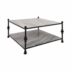 EV19172-03#Metal, 39" Elliot Coffee Table, Black, K/d