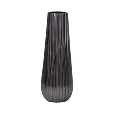 EV19180-01#Metal 15" Jesson Small Graphite Vase