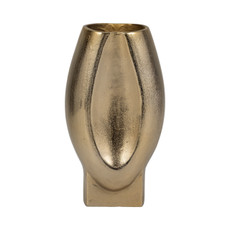 EV19234-02#12" Nadia Metal Oval Vase, Gold