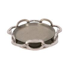 EV19335-01#13" Palmas Small Silver Link Tray