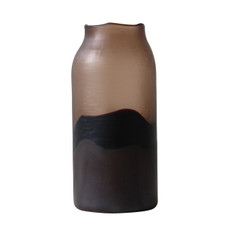 EV19446-03#15" Mason Large Brown Glass Vase