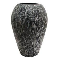 EV19632#19" Galene Large Grey Glass Vase