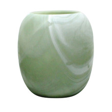 EV19633-01#9" Garbo Small Green Glass Vase