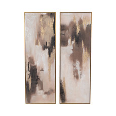 EV70334#S/2 23x70 Caster Handpainted Wall Art