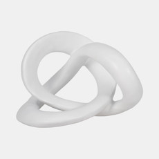 19999#10" Sculptured Knot, White