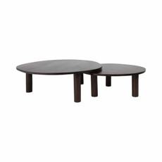 EV20051#S/2 37/47" Calvin Nesting Wooden Coffee Tables, Bl