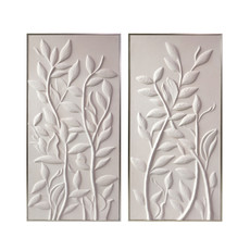 EV70381#S/2 25x49 Pavant Dimensional Plaster Art