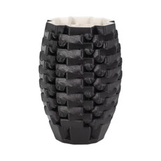 EV20097-01#11" Ellesmere 3d Printed Vase, Black
