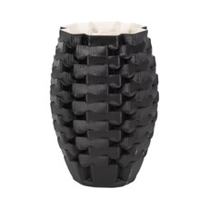 EV20097-02#13" Ellesmere 3d Printed Vase, Black