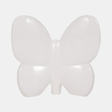 18430-04#Cer, 8" Balloon Butterfly, White