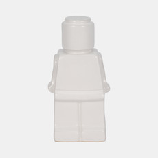 20354#12" Block Man Figure, White