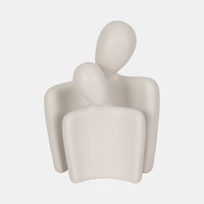 20368#S/2 8/10" Textured Abstract Figures, White