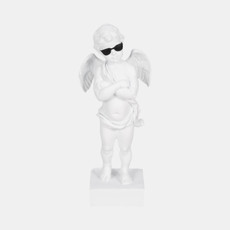 20460#11" Angel With Sunglasses, White
