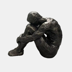 20472-01#9" Sitting Man, Bronze