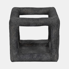 20481-04#10" Textured Open Square Object, Black