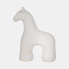 20482-01#6" Textured Horse, White