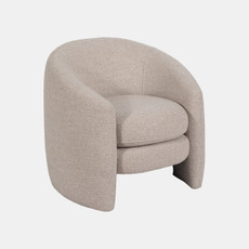 17083-03#Barrel Arm Chair, Beige