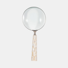 20638-02#4" Mop Handle Magnifying Glass, Ivory