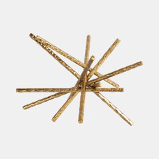 20614-02#9" Abstract Bar Object, Gold