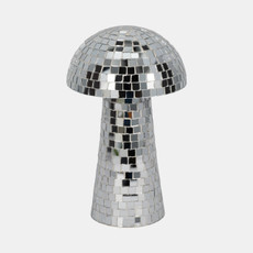 20662-02#10" Mosaic Mushroom, Silver