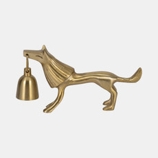 20682#9" Lion Candle Snuffer, Gold