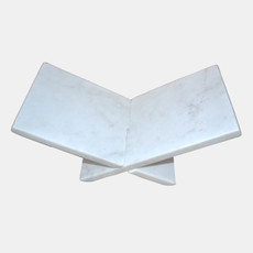 20700#13" Marble Bookstand, White
