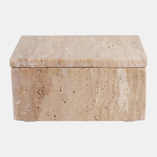 20702-01#6" Travertine Box, Tan