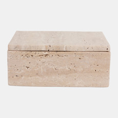 20702-02#7" Travertine Box, Tan