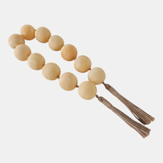 20794-01#40" Swirled 2" Resin Beaded Garland, Ivory