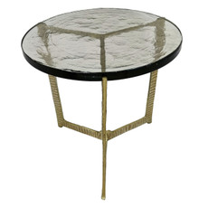EV20876-02#18" Bennington Wide  Recycled Glass Accent Table