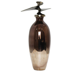 EV20924-01#20" Noble Small Glass Bottle With Topper