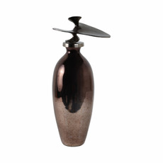 EV20924-02#22" Noble Large Glass Bottle With Topper