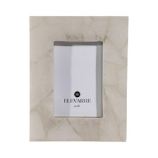 EV21000-01#4x6 Edina White Quartz Photo Frame