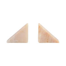 EV20965#S/2 6" Honey Onyx Bookends