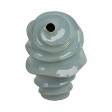 EV21131-01#14" Seaside Small Blue Cer Vase