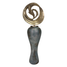 EV21172-01#41"theron Small Oversized Vase W/metal Topper