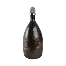 EV20979-02#18" Arielle Medium Pyrite Stone And Glass Bottle