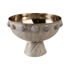 EV20981-01#10" Frances Quartz Crystal And Steel Bowl