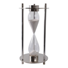 EV21183-01#15" Perth Silver Aluminum Compass Hourglass