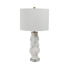 EV51354#26" Romy 3d Printed Porcelain Table Lamp