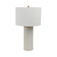 EV51367#26" Kapri 3d Printed Porcelain Table Lamp