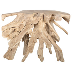 21388#47" Teakwood Console Table, Natural